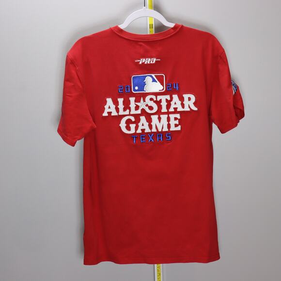 Pro Standard Texas Rangers ASG 2024 Patch Tee Red Size M - Picture 2 of 3